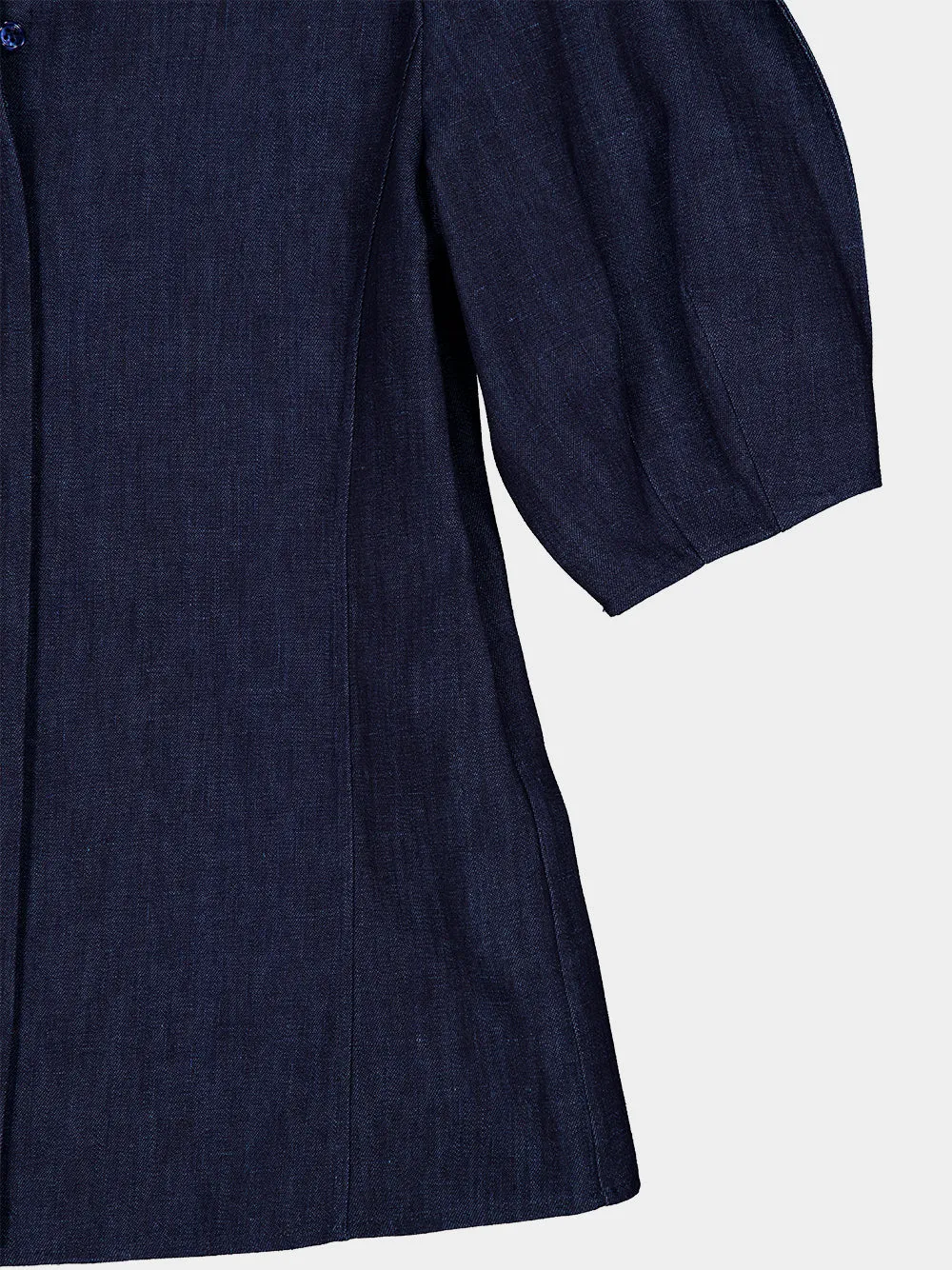 Blue Denim Sansi Short Sleeve Collar Top sold by Fashion Clinic product image thumbnail 4