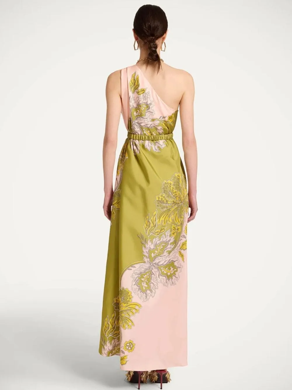 Swathe Placée Pink Silk Twill Roy Dress sold by Fashion Clinic product image thumbnail 3