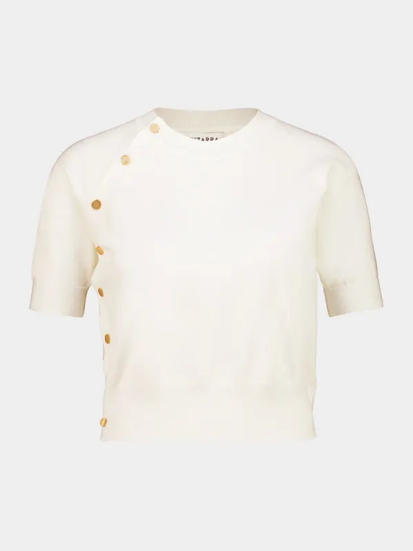 Natural White Mini Minamoto Knit Sweater made by Altuzarra