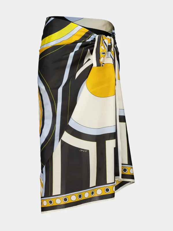 Sanctuary Placée Black Cotton Pareo made by LA DoubleJ