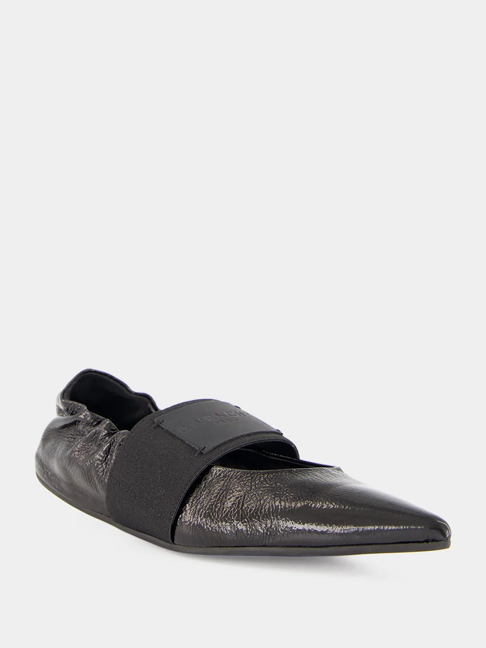Black Crush Naplack Leather Ballerinas sold by Fashion Clinic product image thumbnail 3