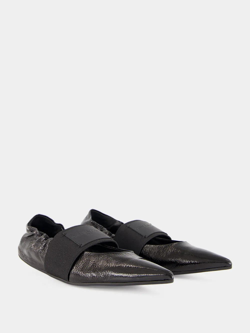 Black Crush Naplack Leather Ballerinas sold by Fashion Clinic product image thumbnail 4