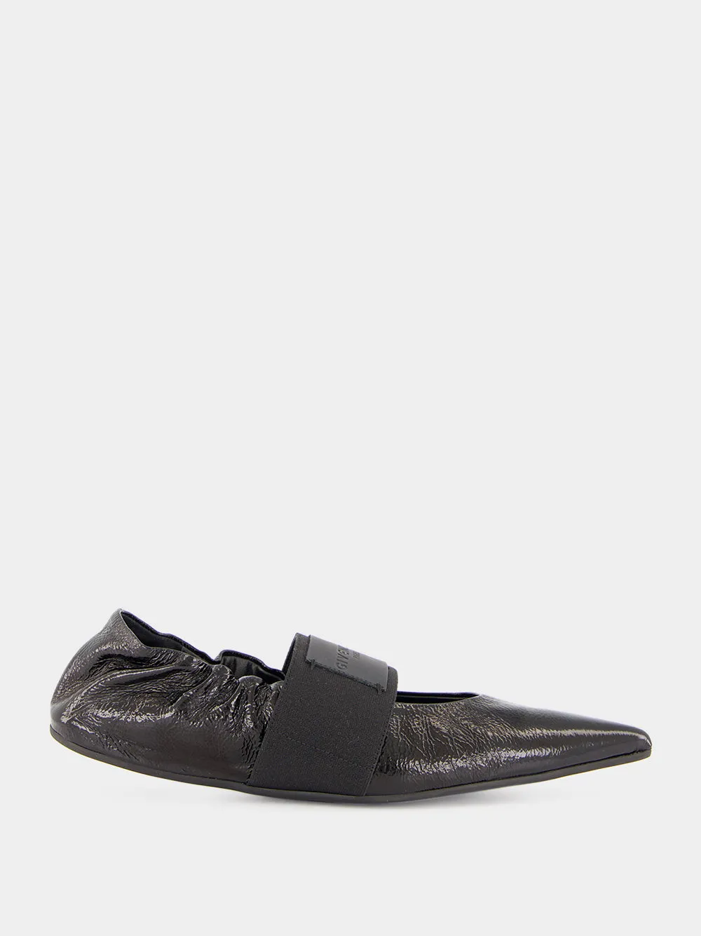 Black Crush Naplack Leather Ballerinas sold by Fashion Clinic
