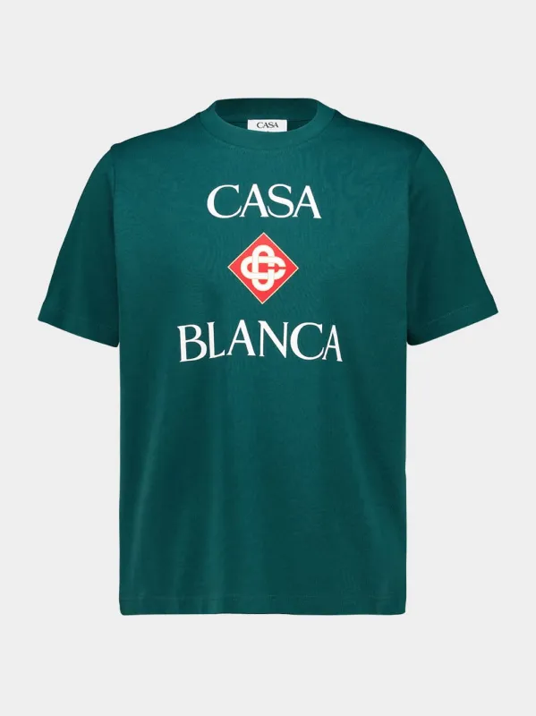 Green Diamond Logo T-Shirt made by Casablanca