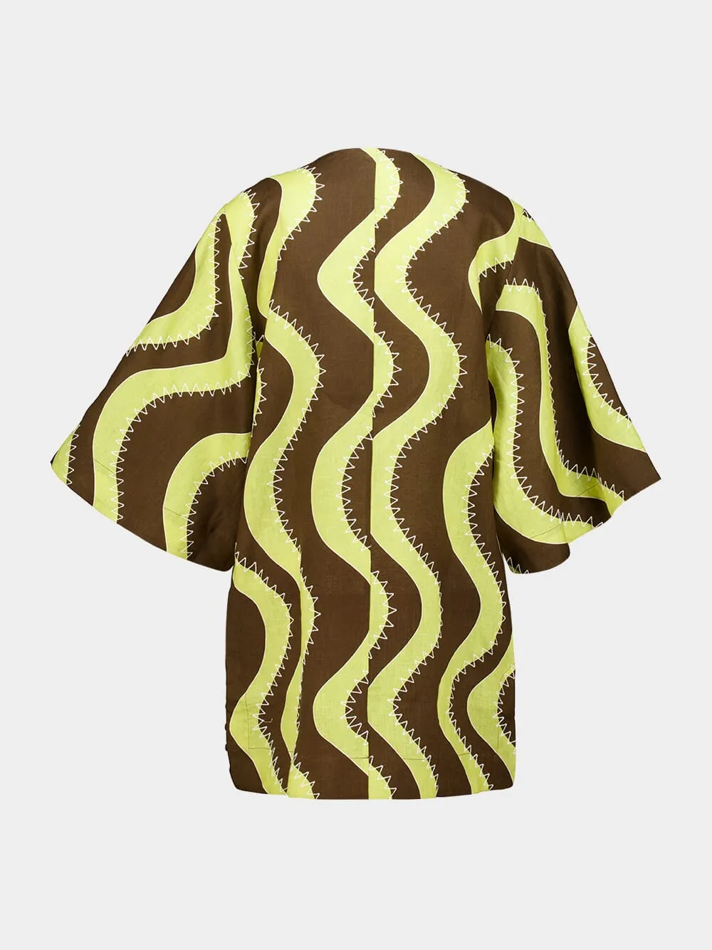 Yellow Frankie Linen Mini Tunic Dress sold by Fashion Clinic product image thumbnail 4