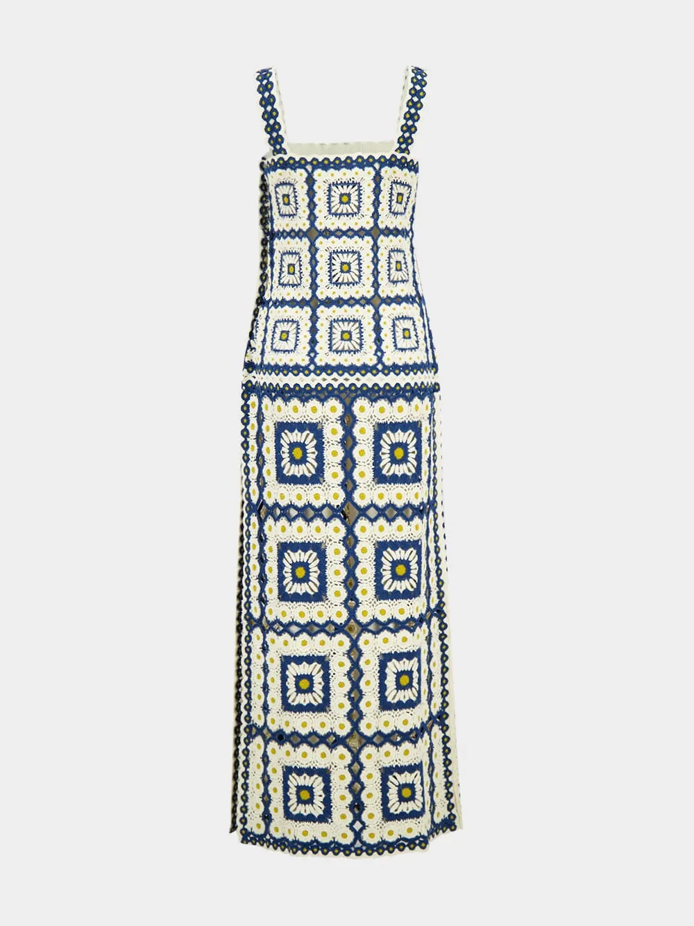Blue Dolly Crochet Cotton Midi Dress sold by Fashion Clinic product image thumbnail 3