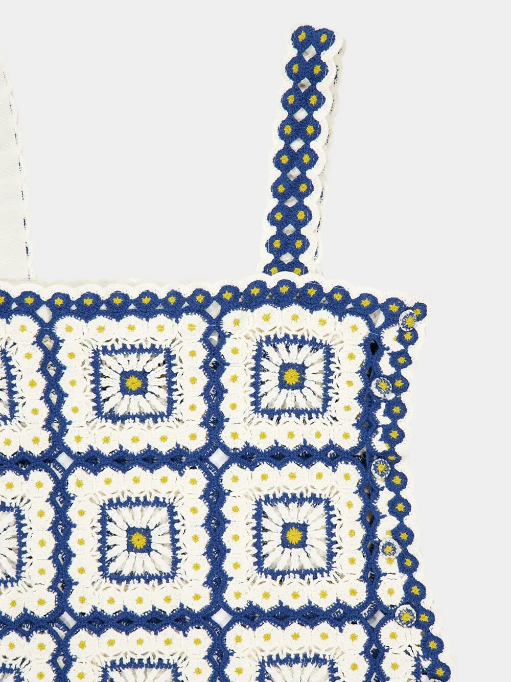 Blue Dolly Crochet Cotton Midi Dress sold by Fashion Clinic product image thumbnail 5
