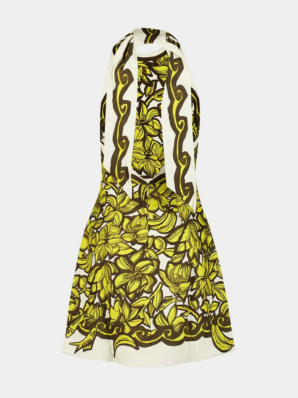 Yellow Mona Hemp Mini Dress sold by Fashion Clinic product image thumbnail 4
