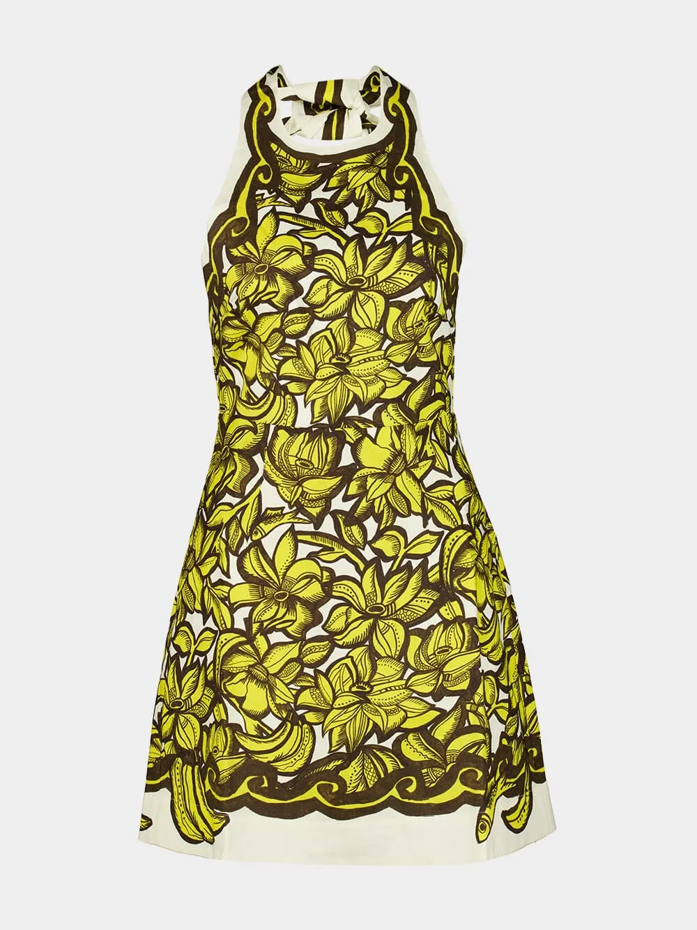 Yellow Mona Hemp Mini Dress sold by Fashion Clinic product image thumbnail 2