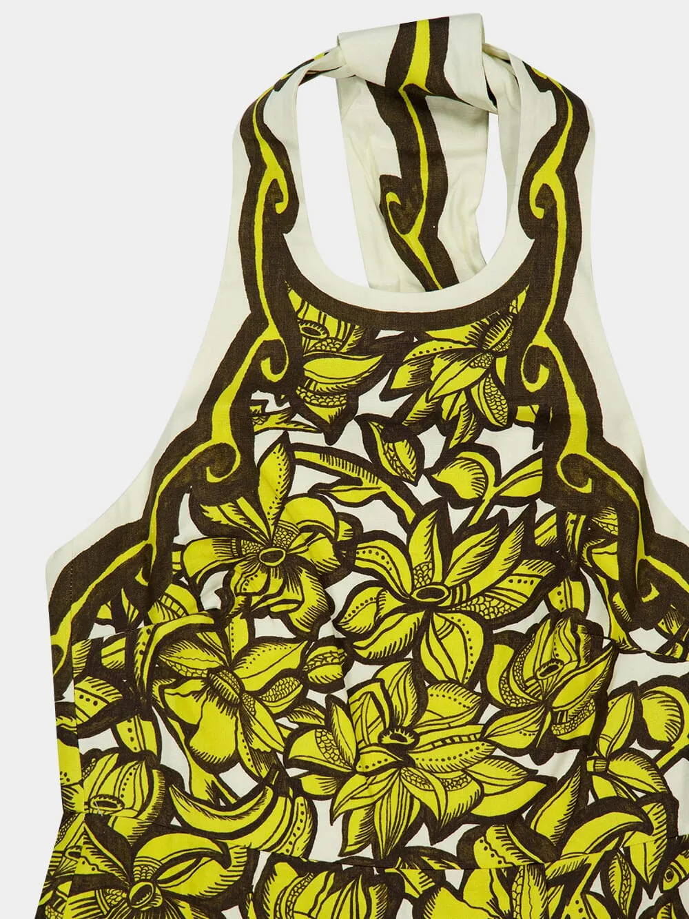 Yellow Mona Hemp Mini Dress sold by Fashion Clinic product image thumbnail 5