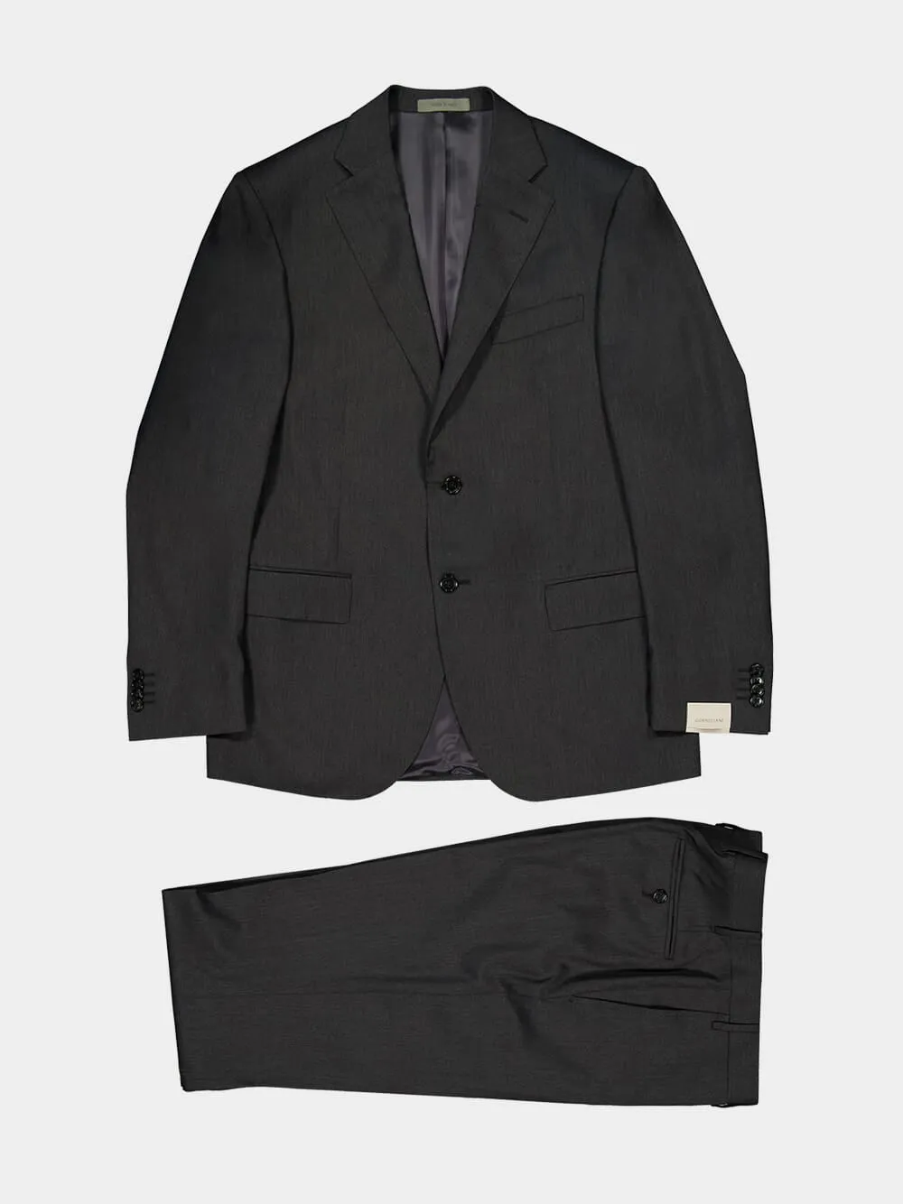 Grey Lined Wool Suit sold by Fashion Clinic