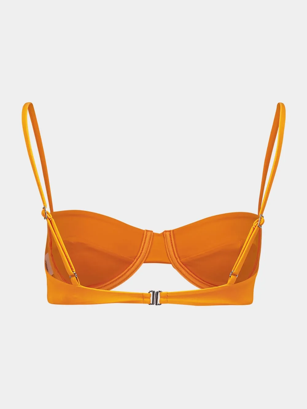 Mandarin Orange Adjustable Vintage Bikini Top sold by Fashion Clinic product image thumbnail 2
