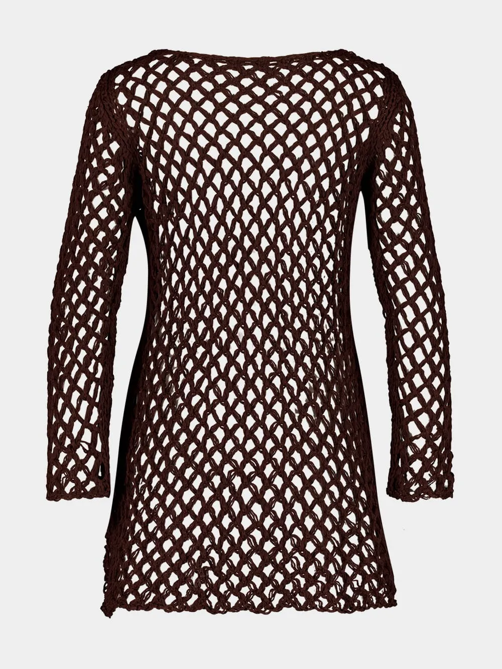 Brauna Brown Flavia Knit Mini Dress sold by Fashion Clinic product image thumbnail 2