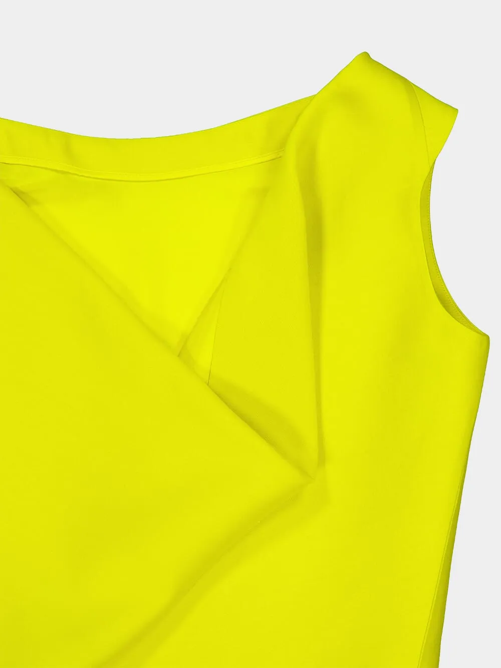 Yellow Draped Back Wool Top sold by Fashion Clinic product image thumbnail 4