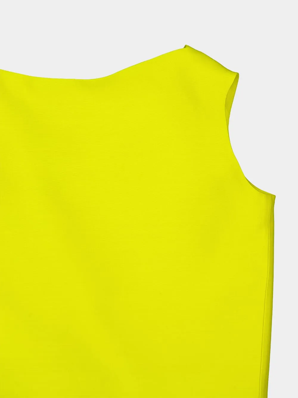 Yellow Draped Back Wool Top sold by Fashion Clinic product image thumbnail 3