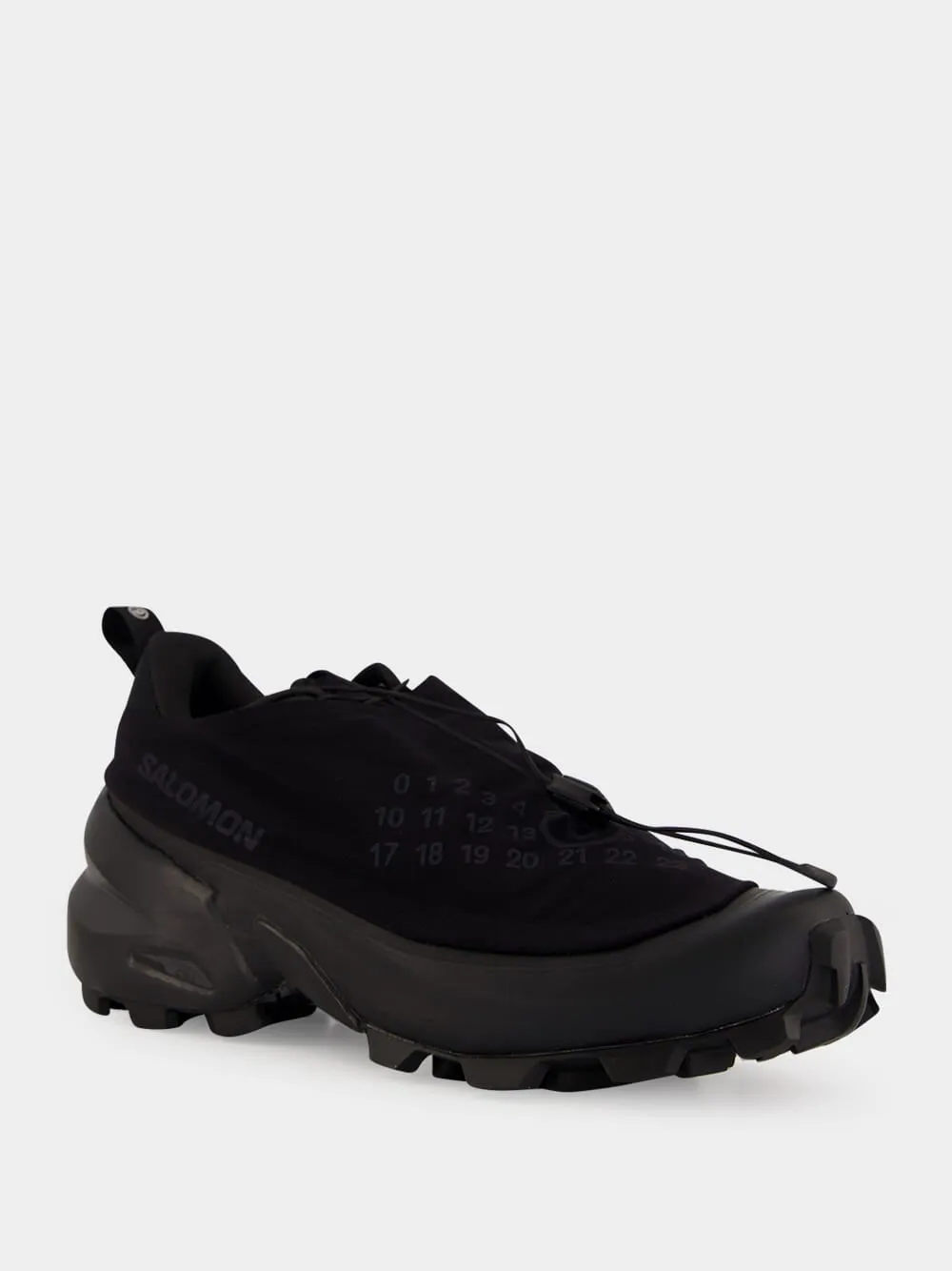Black and Asphalt Salomon Lace-Up Sneakers sold by Fashion Clinic product image thumbnail 3
