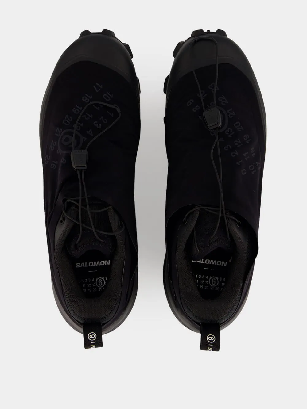 Black and Asphalt Salomon Lace-Up Sneakers sold by Fashion Clinic product image thumbnail 5
