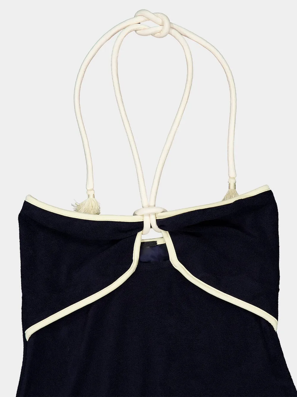 Navy and Ecru Gleymoon Ankle Dress sold by Fashion Clinic product image thumbnail 3