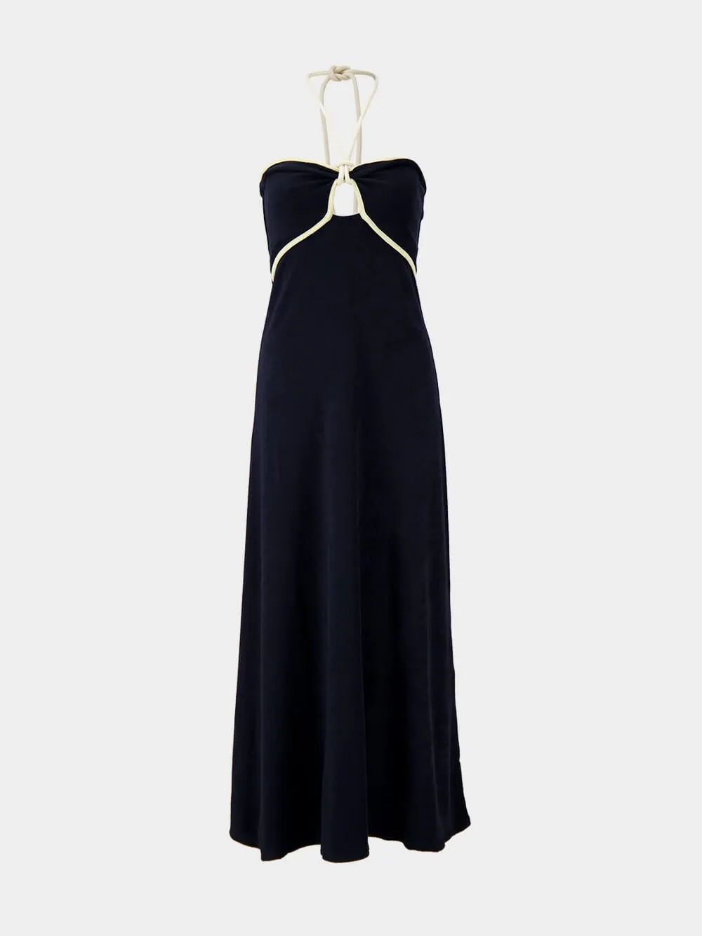 Navy and Ecru Gleymoon Ankle Dress sold by Fashion Clinic