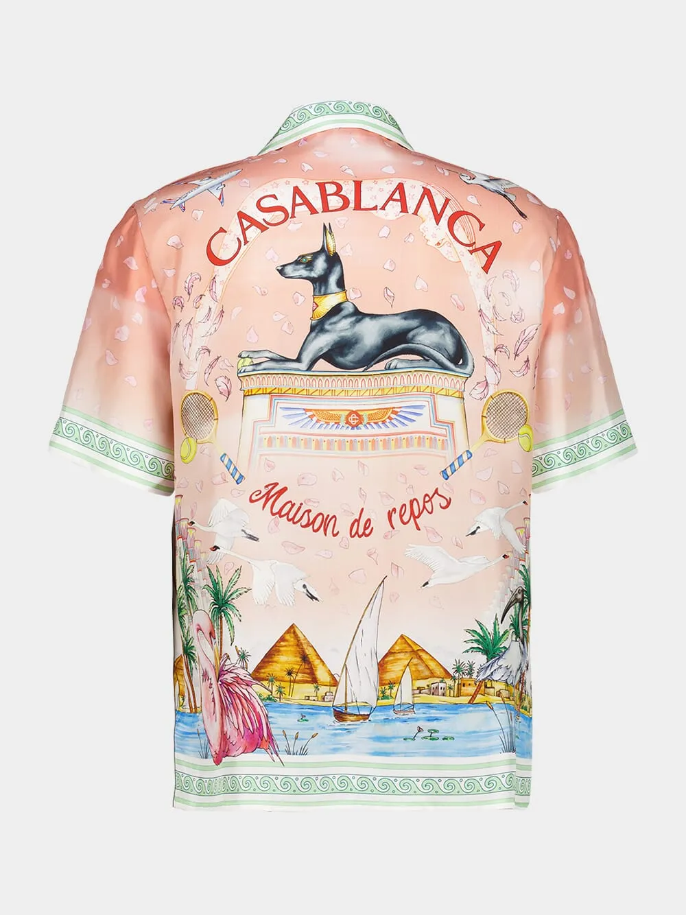 Ethereal Silk Cuban Collar Shirt sold by Fashion Clinic product image thumbnail 2