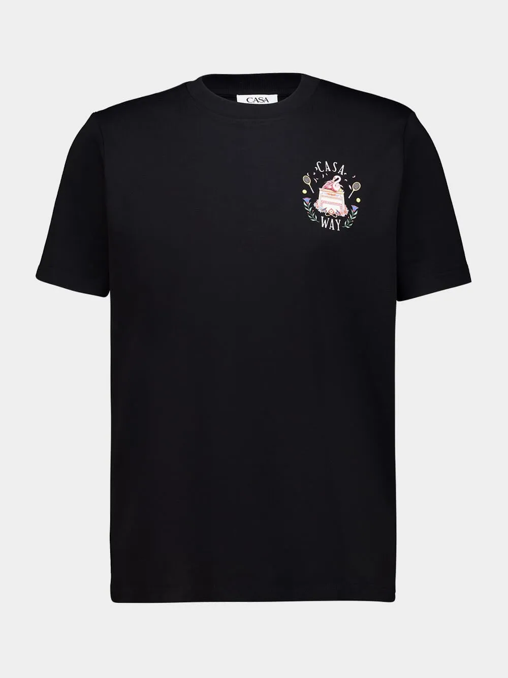 Black Casa Way T-Shirt sold by Fashion Clinic