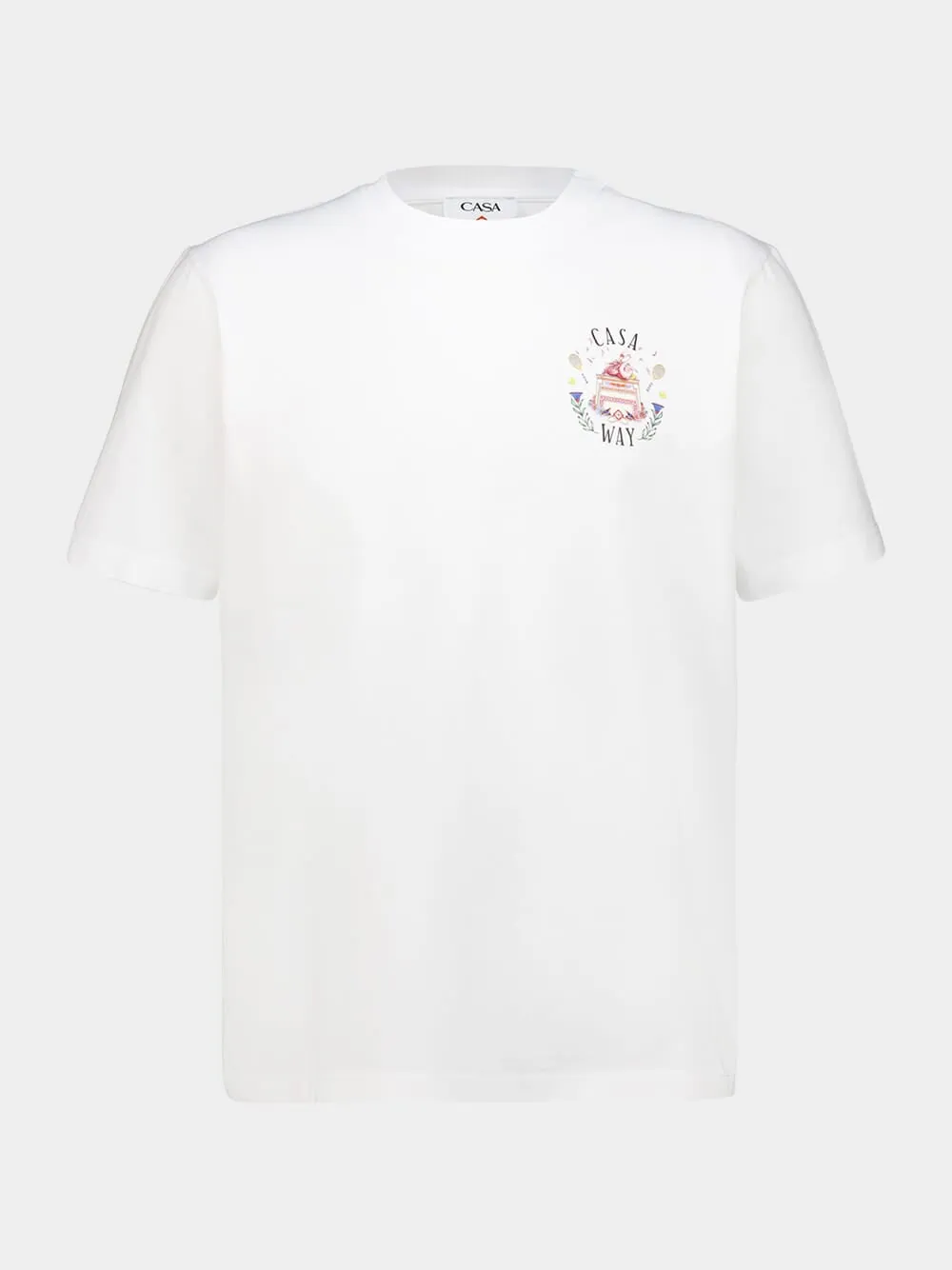 White Casa Way T-Shirt sold by Fashion Clinic