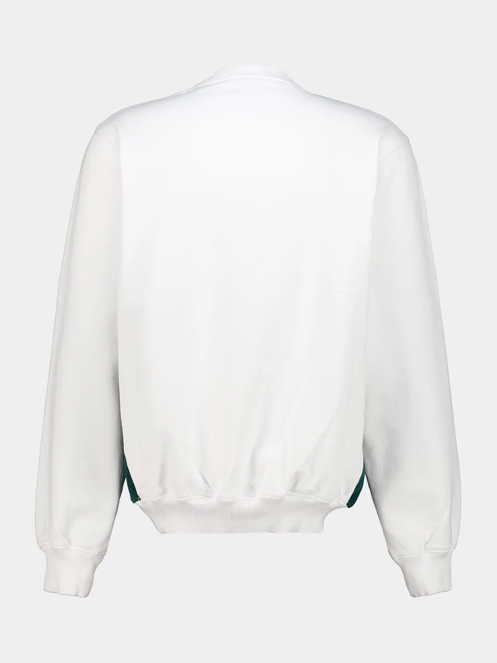 White Bouclé Embroidered Cotton Sweatshirt sold by Fashion Clinic product image thumbnail 2