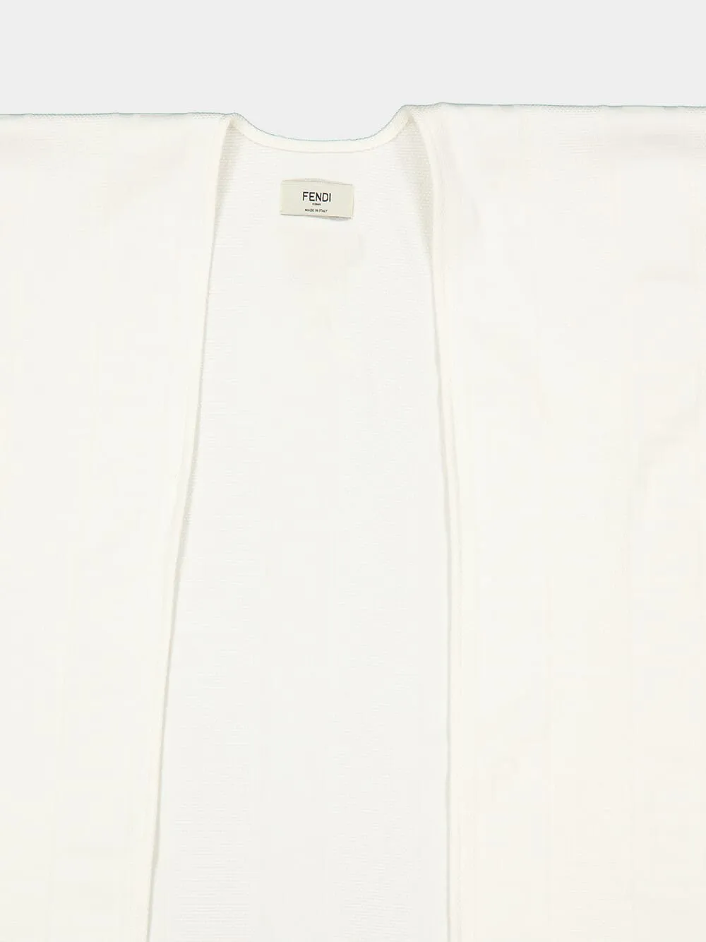 Ivory FF Wool Silk Poncho sold by Fashion Clinic product image thumbnail 3