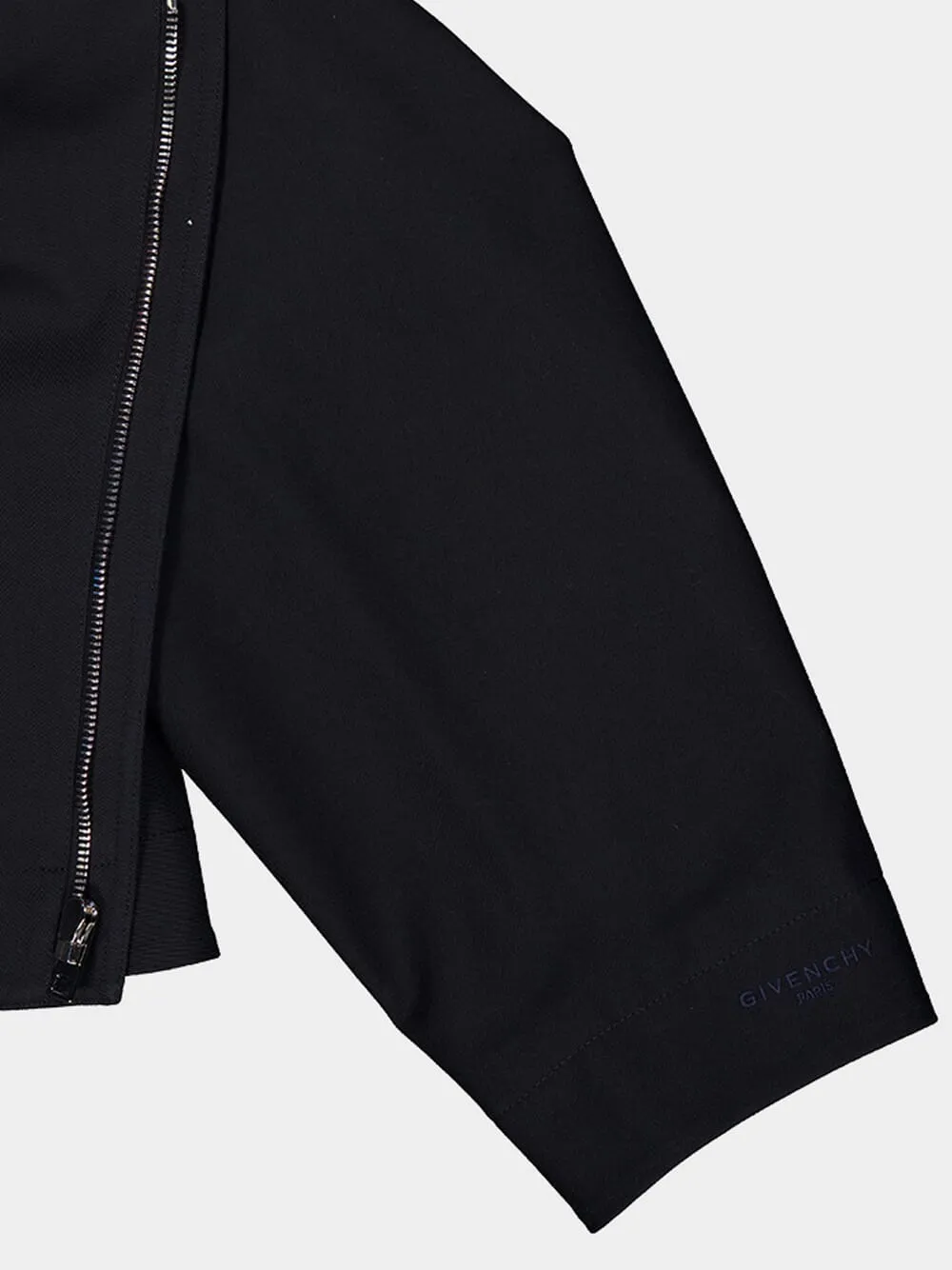 Dark Navy Cropped Cotton Wool Peacoat sold by Fashion Clinic product image thumbnail 5