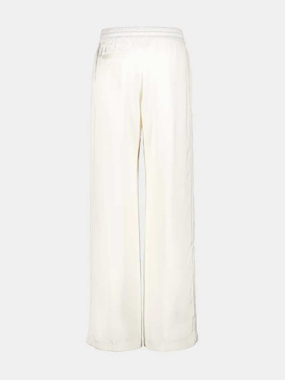 White Satin Straight-Leg Trousers sold by Fashion Clinic product image thumbnail 2