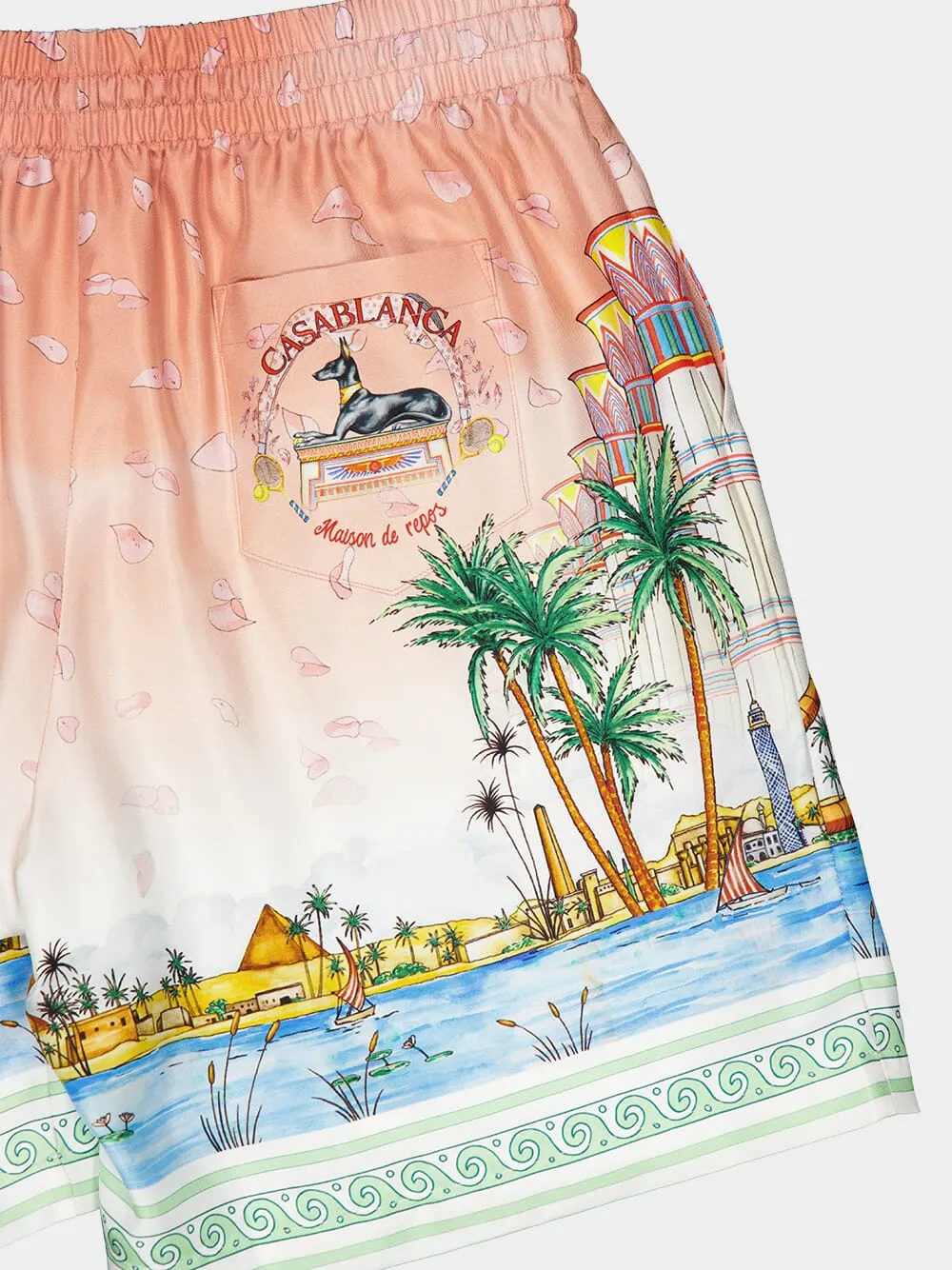 Ethereal Silk Bermuda Shorts sold by Fashion Clinic product image thumbnail 4