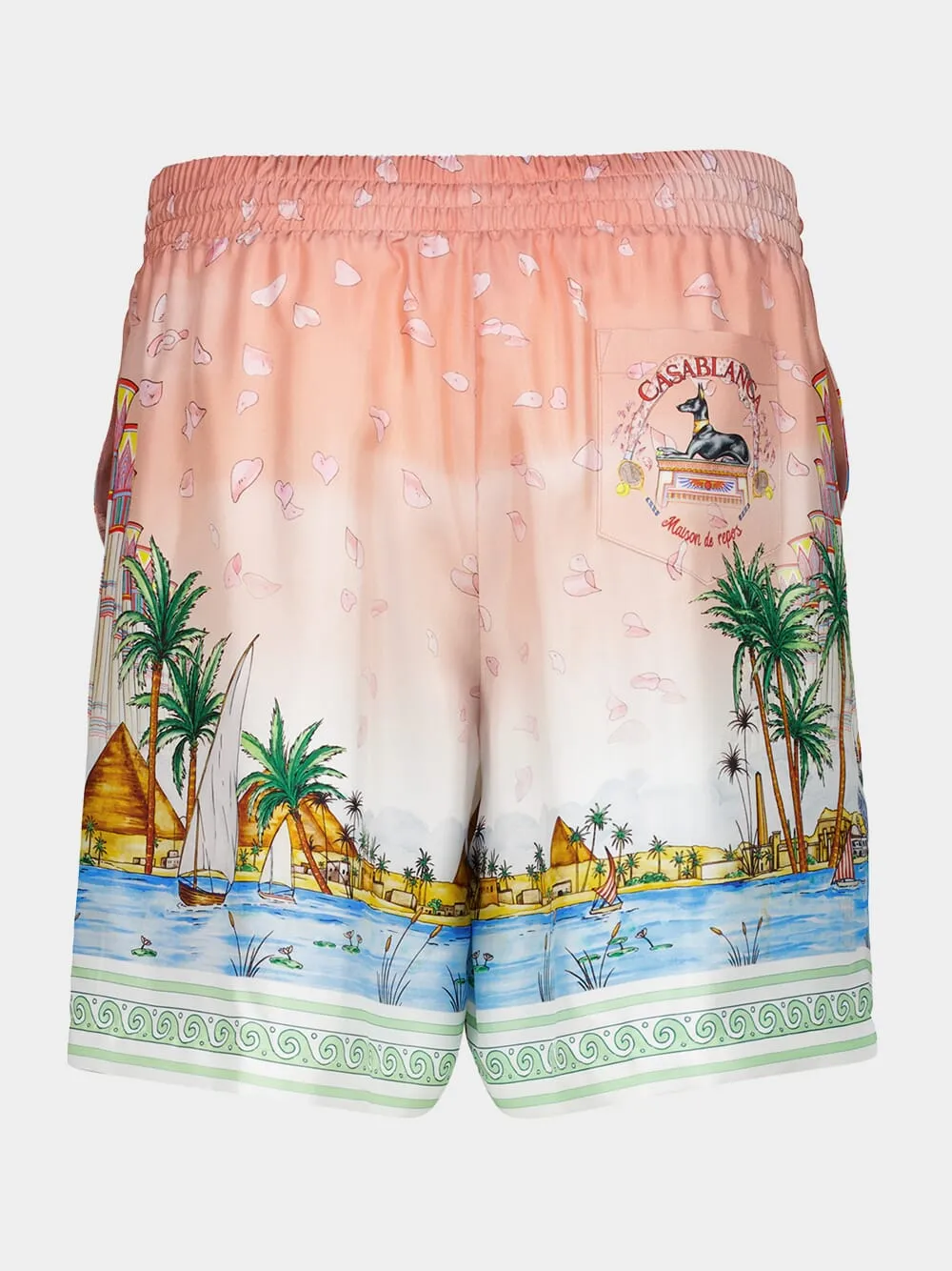 Ethereal Silk Bermuda Shorts sold by Fashion Clinic product image thumbnail 2