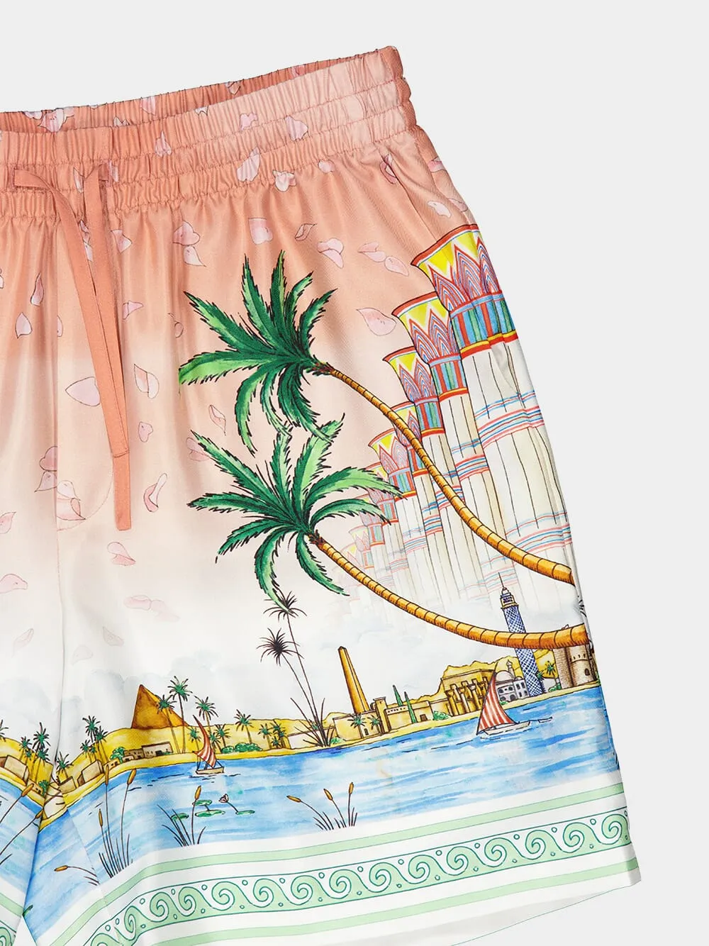 Ethereal Silk Bermuda Shorts sold by Fashion Clinic product image thumbnail 3