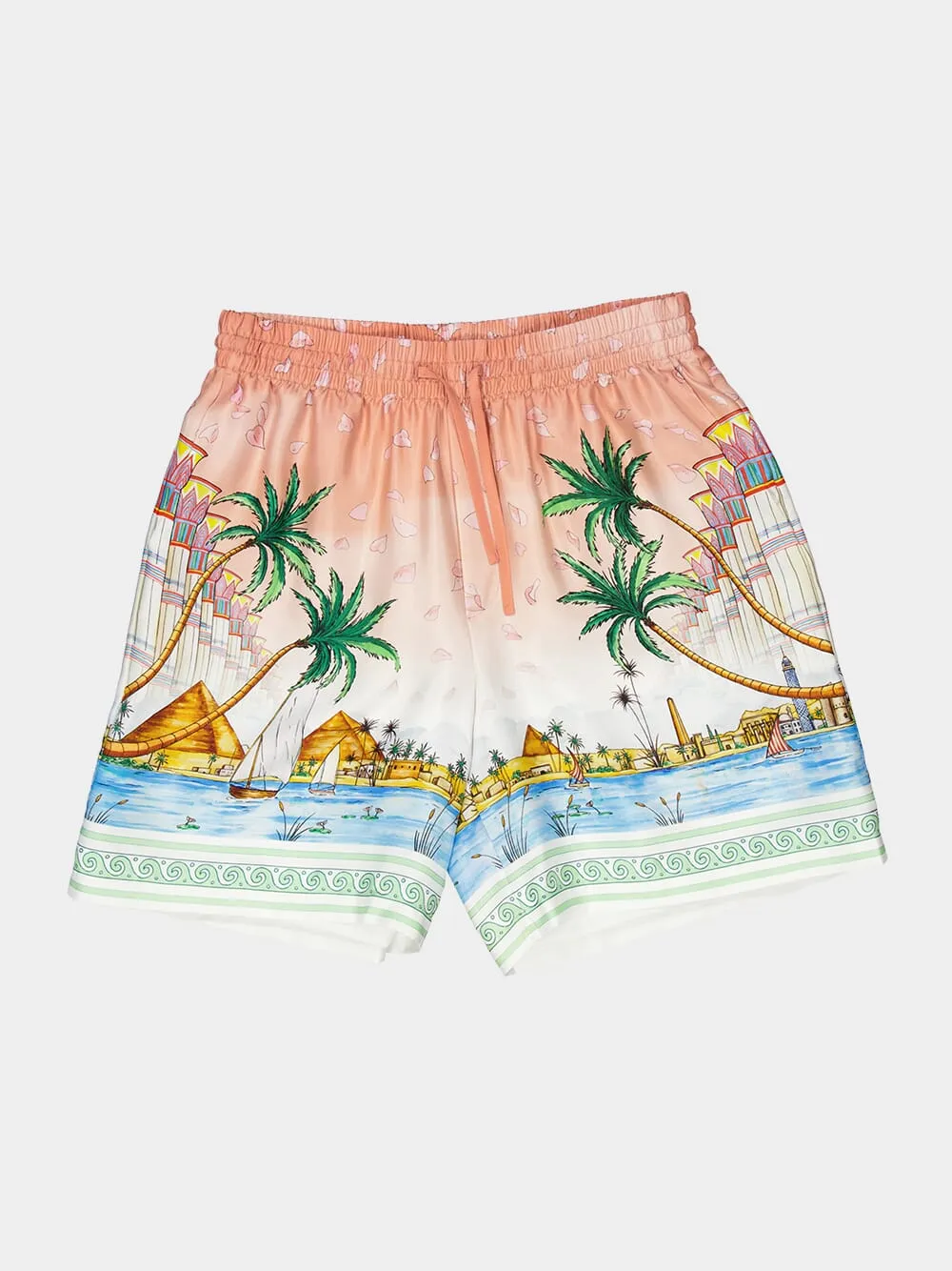 Ethereal Silk Bermuda Shorts sold by Fashion Clinic product image thumbnail 5