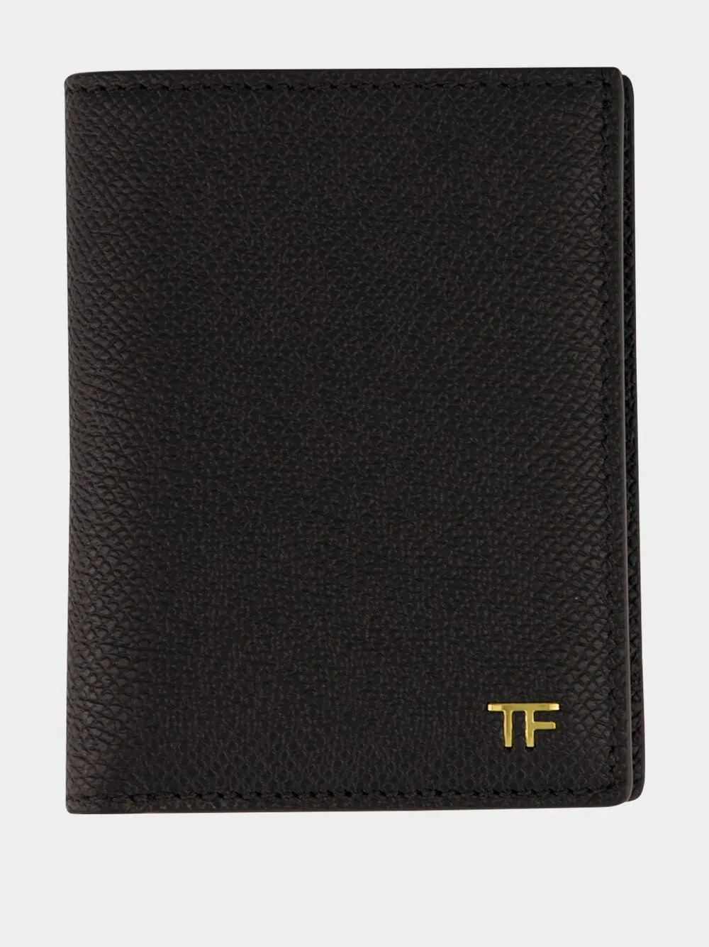 Black Small Grain Leather Cardholder sold by Fashion Clinic
