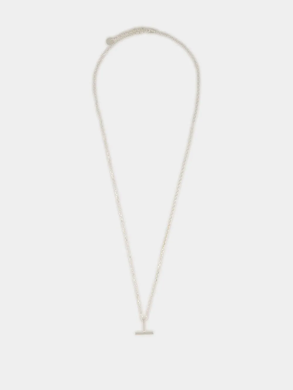 Silver T Pendant Necklace sold by Fashion Clinic product image thumbnail 2