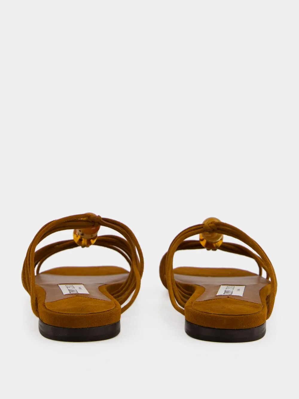 Tan Lova Mule Flat Suede Sandals sold by Fashion Clinic product image thumbnail 5