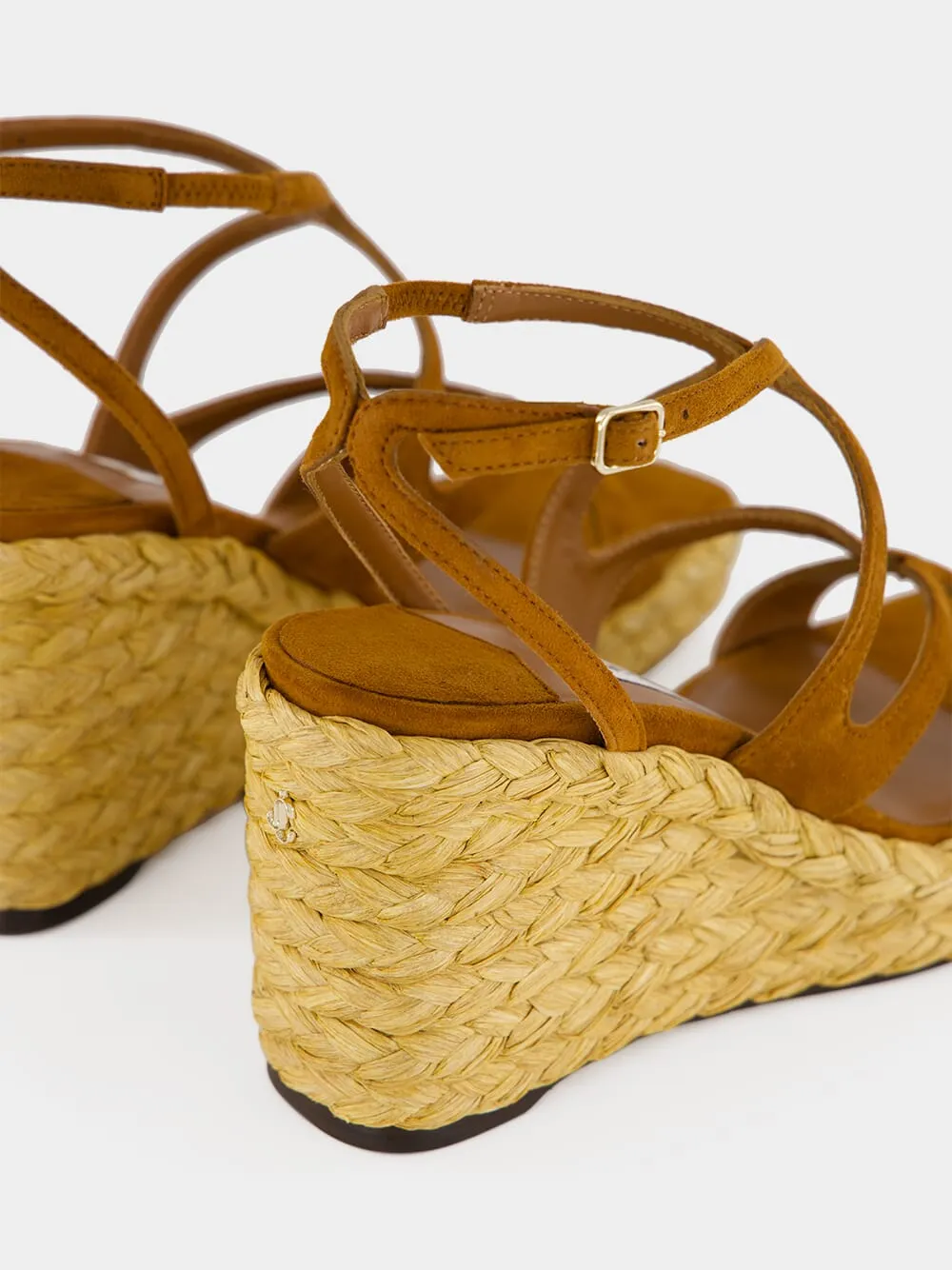 Ayla 85 Tan Suede Wedges sold by Fashion Clinic product image thumbnail 5