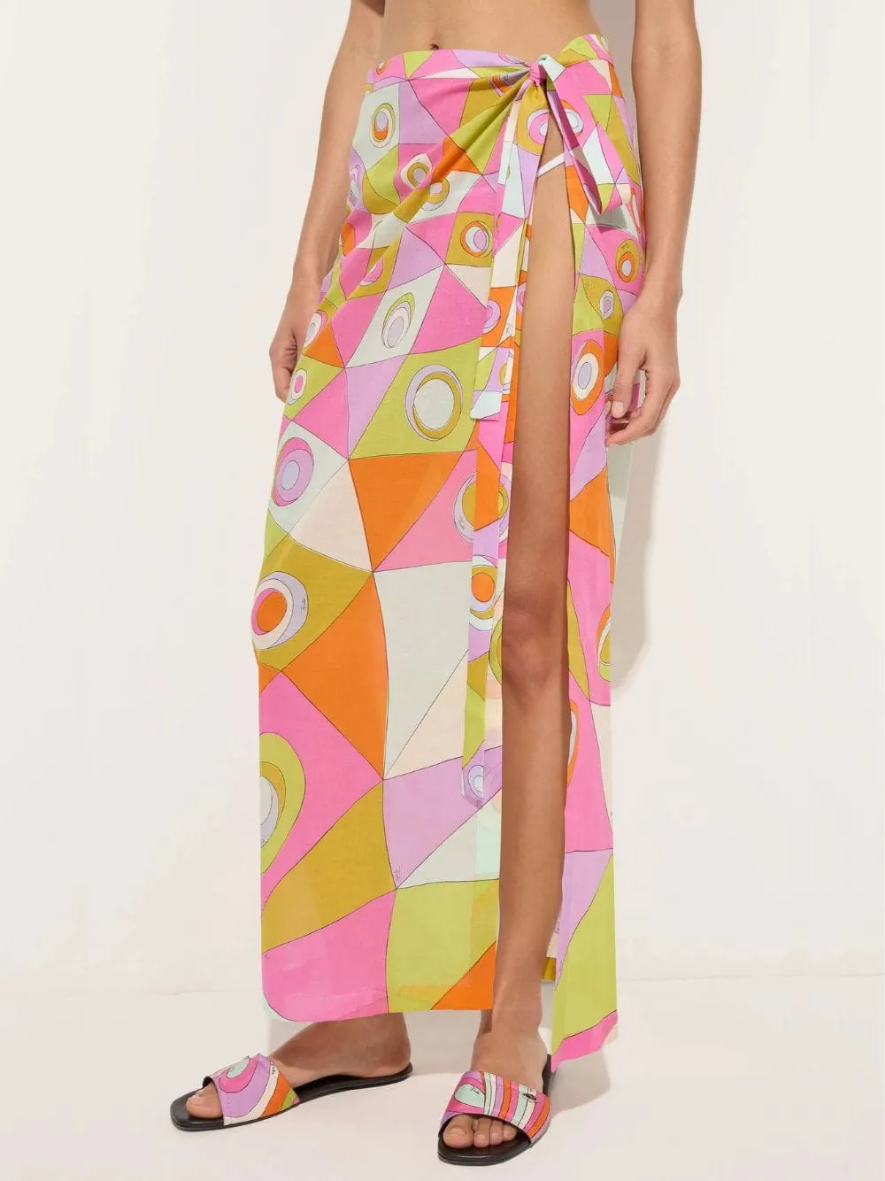 Occhi Print Cotton Sarong Skirt sold by Fashion Clinic product image thumbnail 2