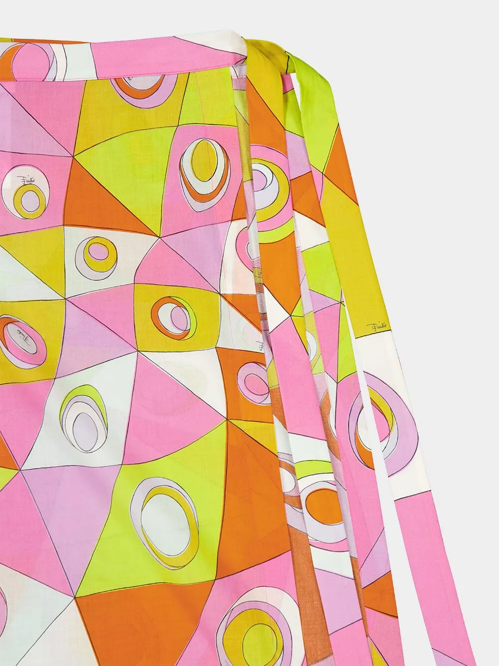 Occhi Print Cotton Sarong Skirt sold by Fashion Clinic product image thumbnail 4