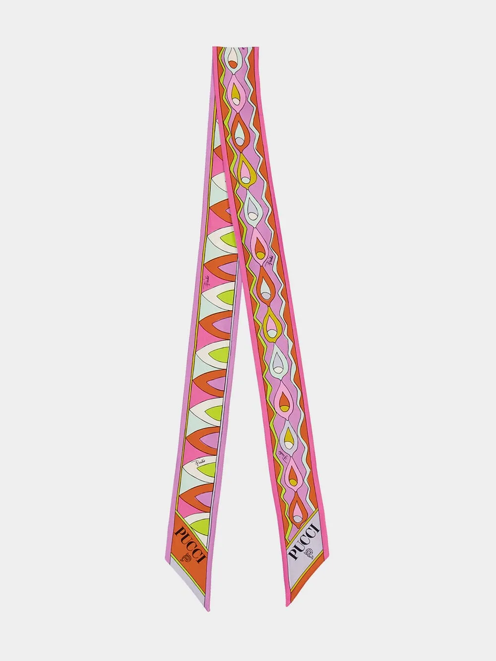 Mixed Print Silk Twill Scarf sold by Fashion Clinic product image thumbnail 2