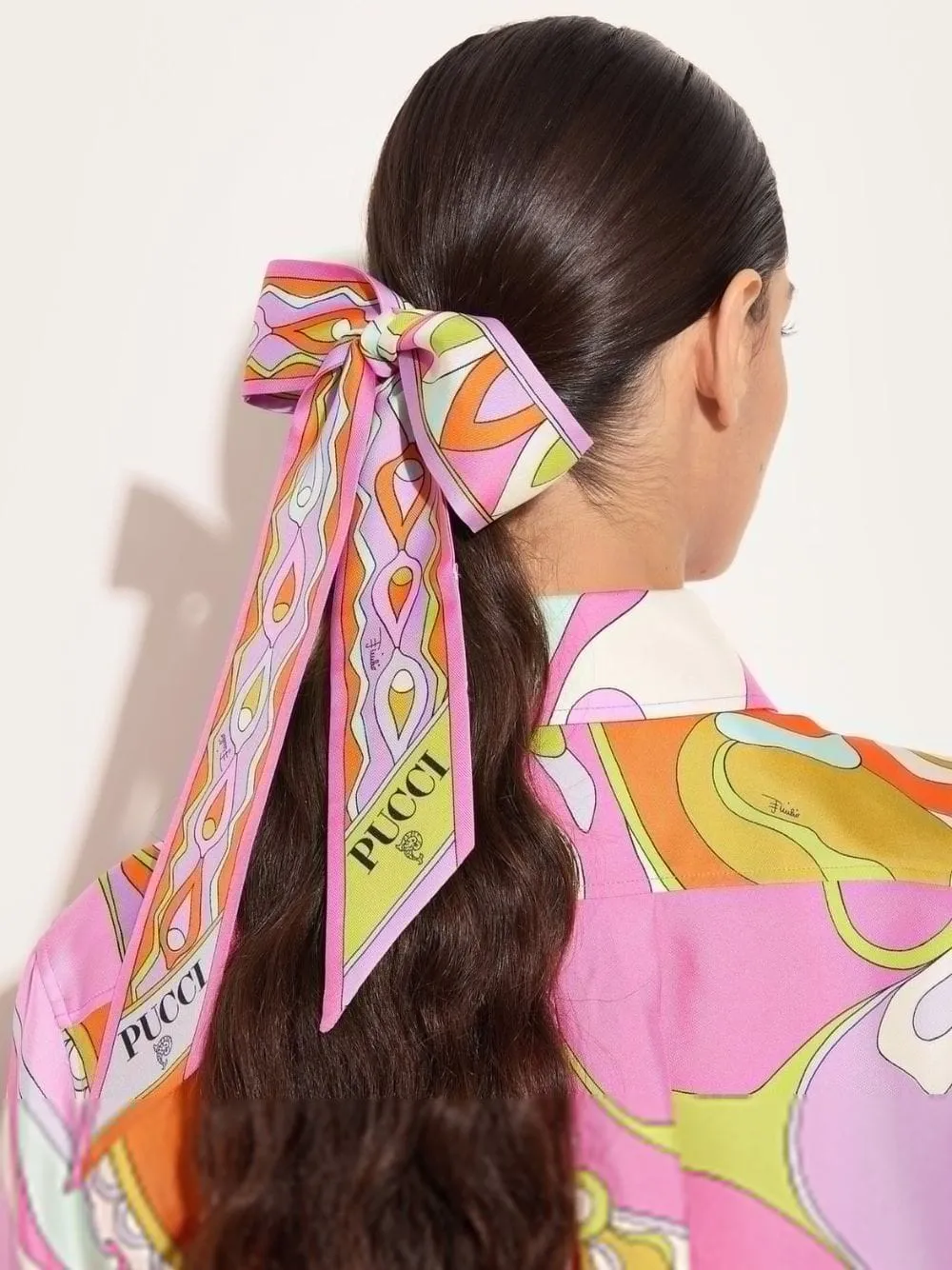 Mixed Print Silk Twill Scarf sold by Fashion Clinic