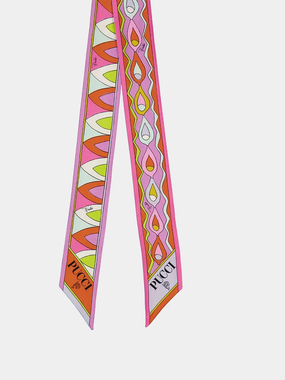 Mixed Print Silk Twill Scarf sold by Fashion Clinic product image thumbnail 3