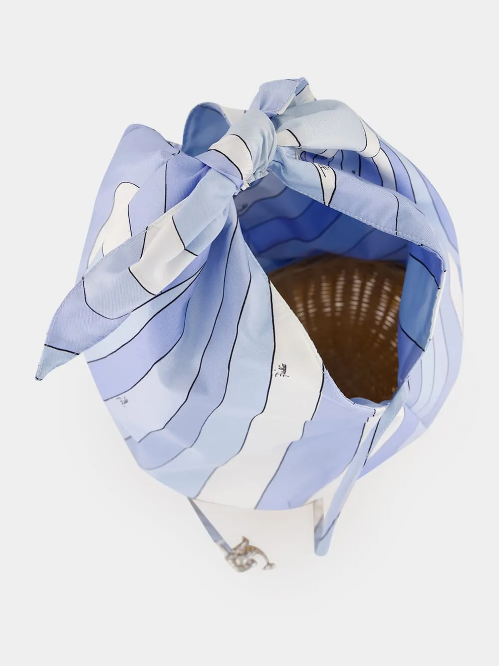 Pale Blue Iride Picnic Bag sold by Fashion Clinic product image thumbnail 5