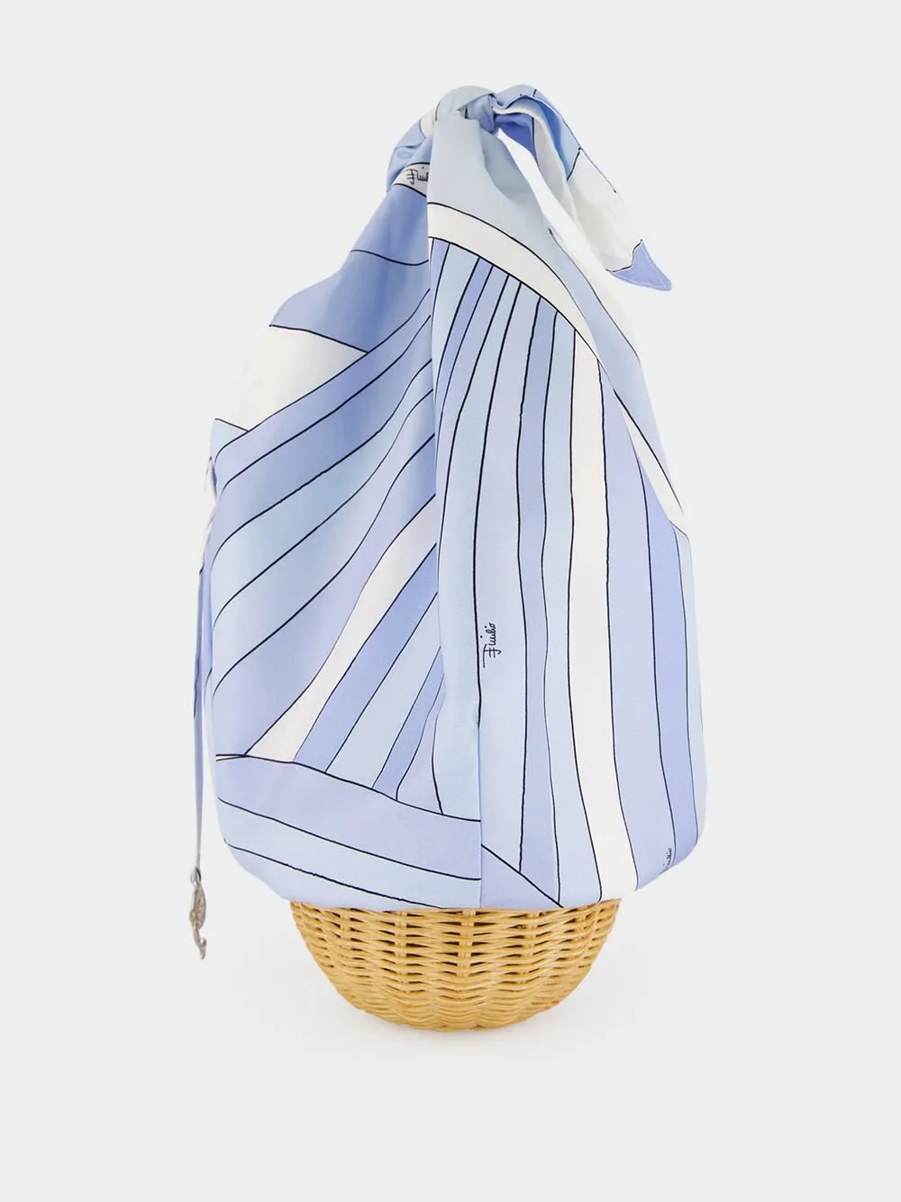 Pale Blue Iride Picnic Bag sold by Fashion Clinic product image thumbnail 3