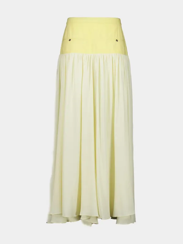 Camomille Bi-Colour Long Skirt made by Rabanne