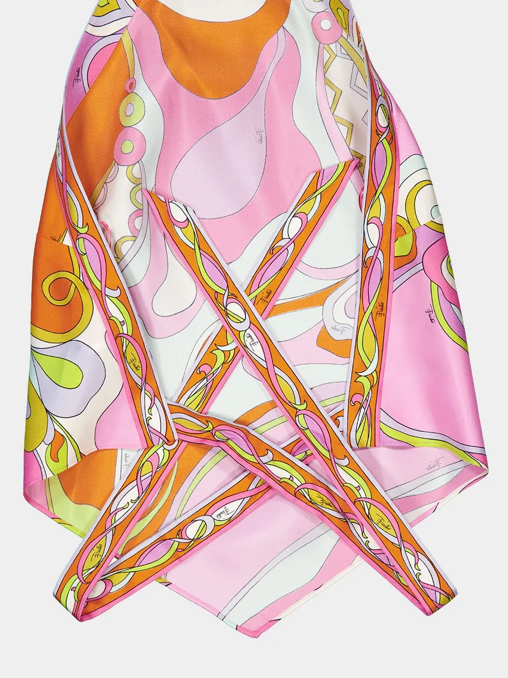 Orchidee Print Silk Top sold by Fashion Clinic product image thumbnail 4