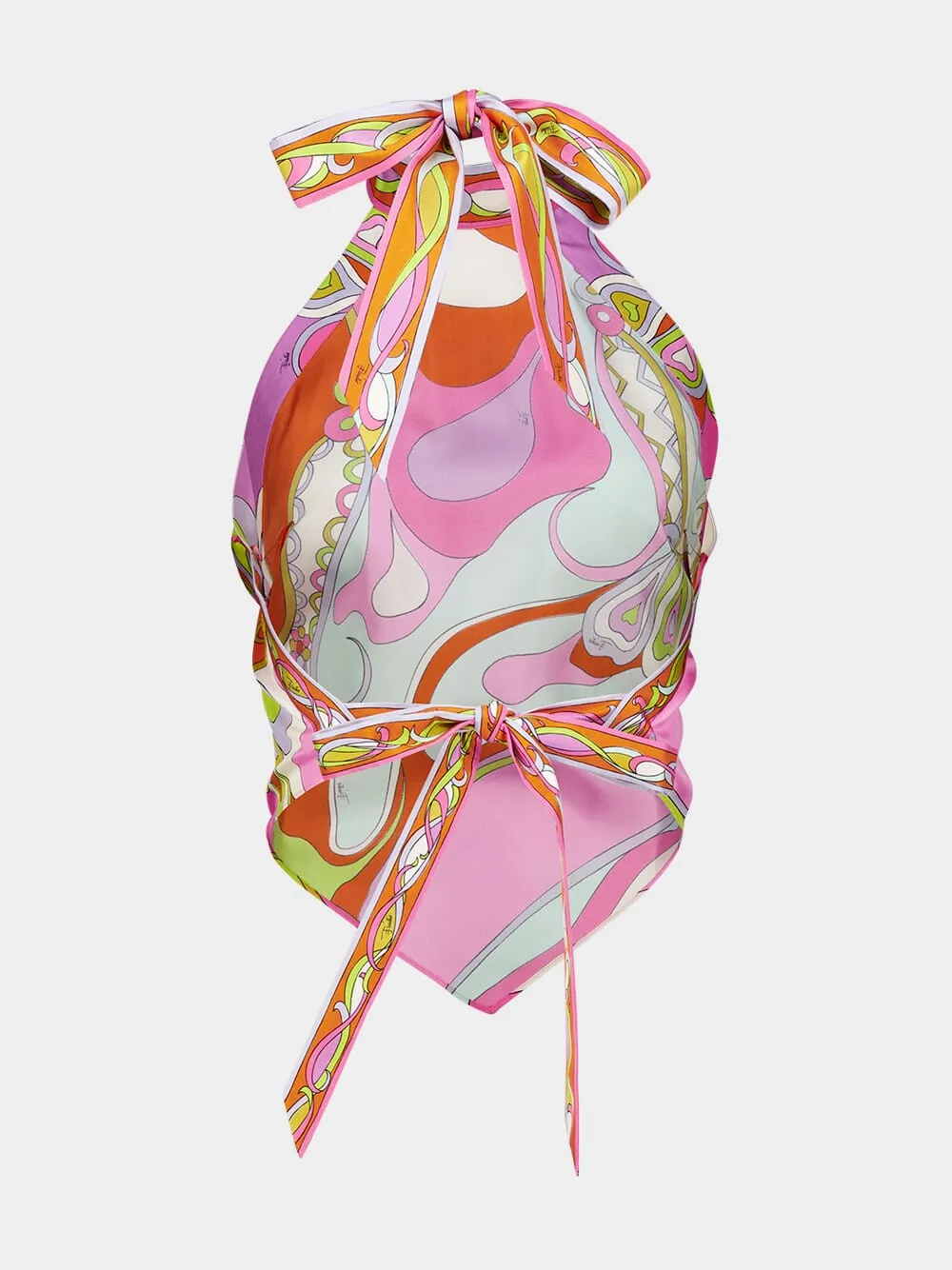 Orchidee Print Silk Top sold by Fashion Clinic product image thumbnail 2