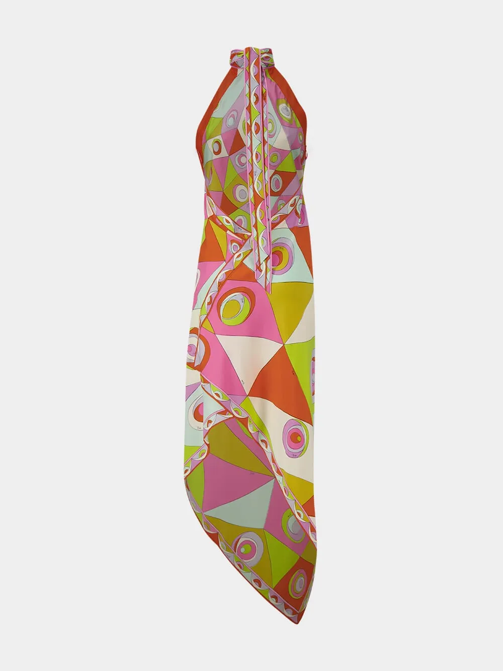 Occhi Print Silk Halter Dress sold by Fashion Clinic product image thumbnail 4