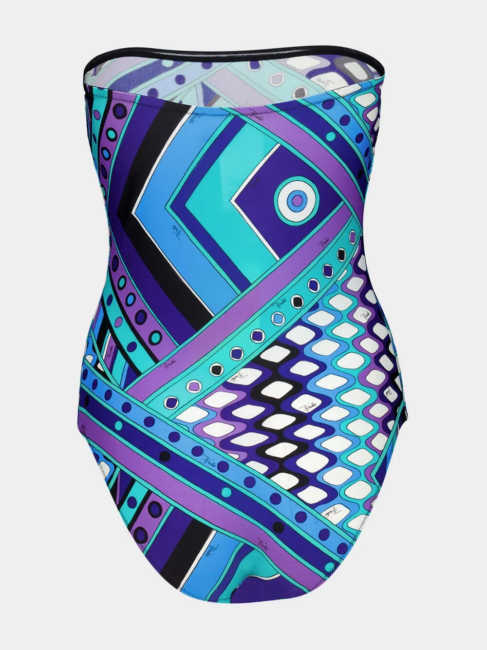 Turquoise and Blue Vivara Print Swimsuit sold by Fashion Clinic product image thumbnail 2